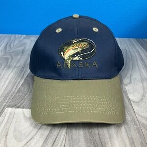 Alaska Baseball Cap Mens Navy Green Embroidered Comfort Adjustable Strapback Hat